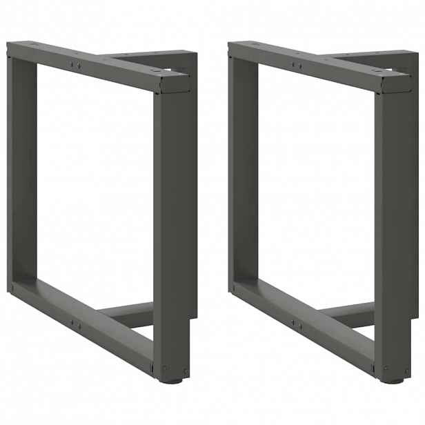 vidaXL Nohy k jídelnímu stolu ve tvaru T, 2 ks, antracitové, 90 x 35 x (72-73) cm, ocel
