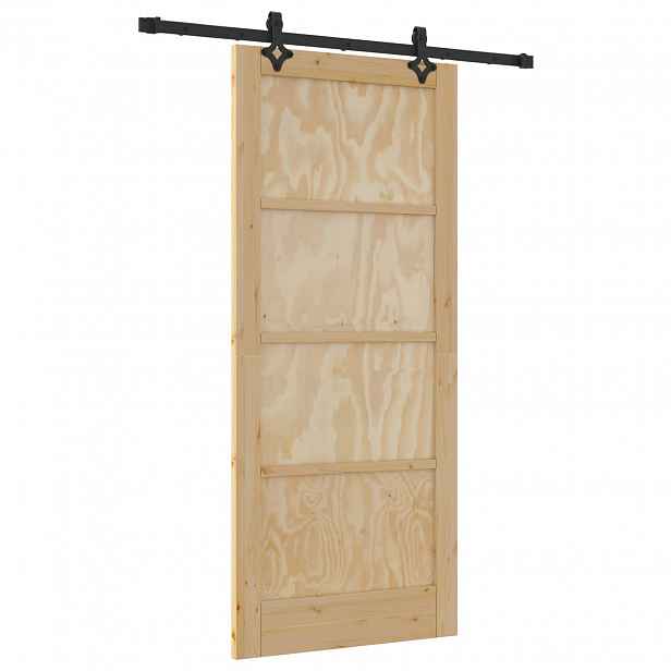 vidaXL Posuvné dveře ORKDAL 86 x 198,5 cm Masivní borovicové dřevo