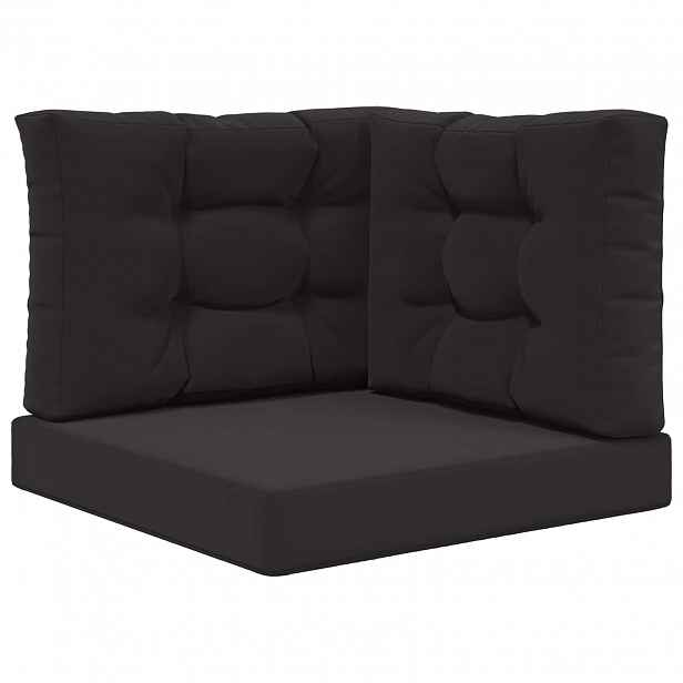 vidaXL Venkovní polštář na pohovku Polyester Černá 60 x 60 cm