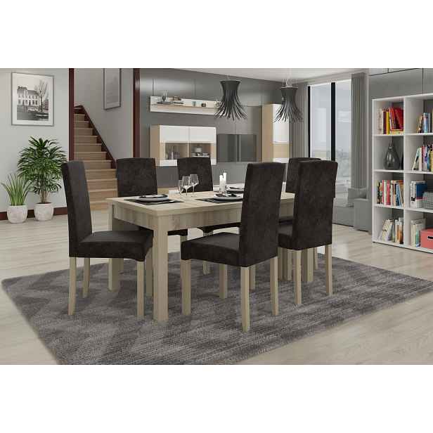 Rozkládací jídelní stůl 140(180)x80 cm CADLA 8 - dub sonoma