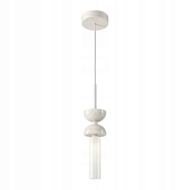Závěsná mramorová lampa Kyoto 1xG9 28W Bílá Skleněná Maytoni