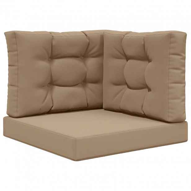 vidaXL Venkovní polštář na pohovku Polyester Taupe 60 x 60 cm