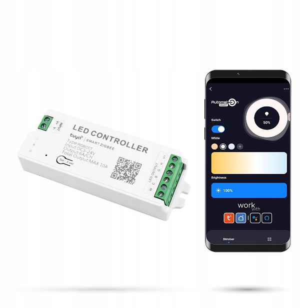 Ovladač Zigbee Tuya pro Led pásky Rgb+cct