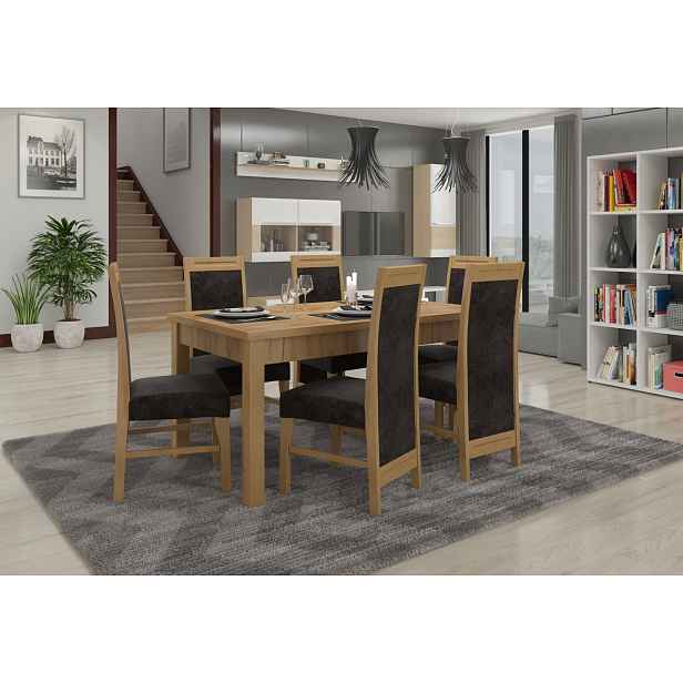 Rozkládací jídelní stůl 140(180)x80 cm CADLA 9 - dub craft