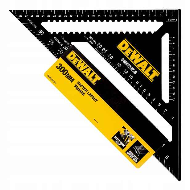 Univerzální tesařský úhelník hliníkový 30 cm DeWalt