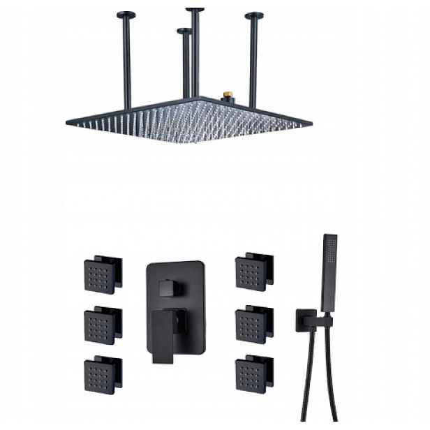 Podomítkový Set Hydromasáž Dešťová Sprcha 50 cm