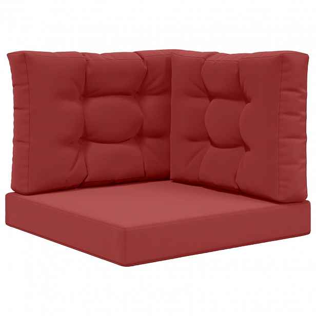 vidaXL Venkovní polštář na pohovku Polyester vínová červená 60 x 60 cm