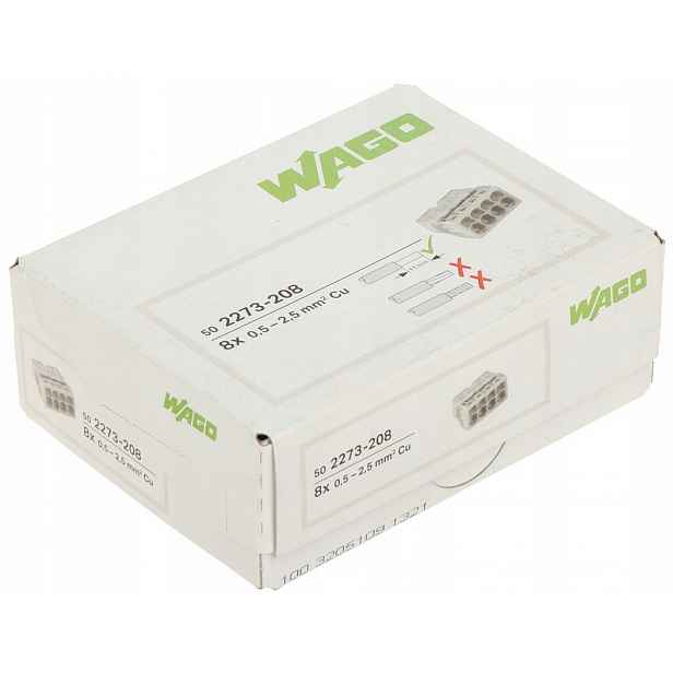 Elektrická kostka Wago 2273-208, balení 50 kusů