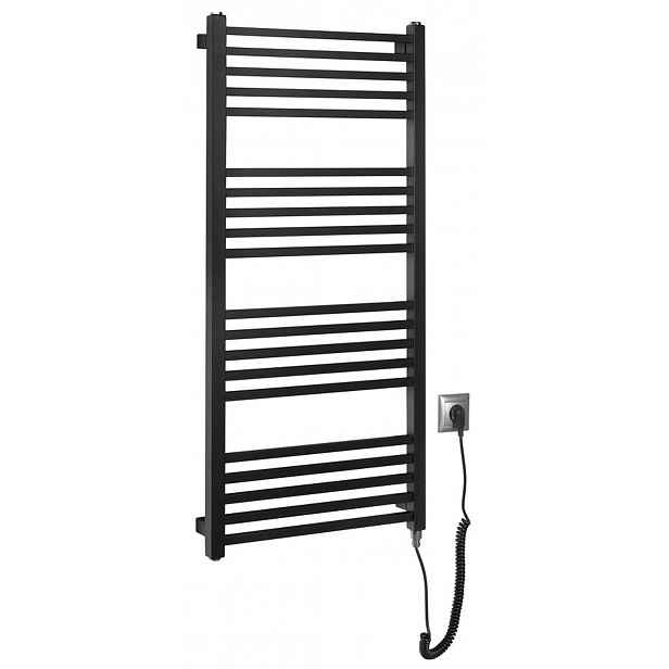 Sapho Metro-E - Topné těleso 50x106 cm, 400 W, matná černá ME410B