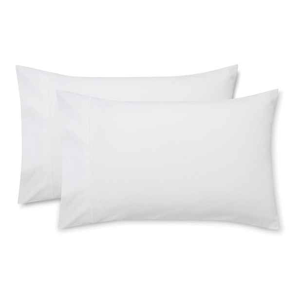 Povlaky na polštáře v sadě 2 ks z bavlněného saténu 50x75 cm Cotton Sateen – Bianca