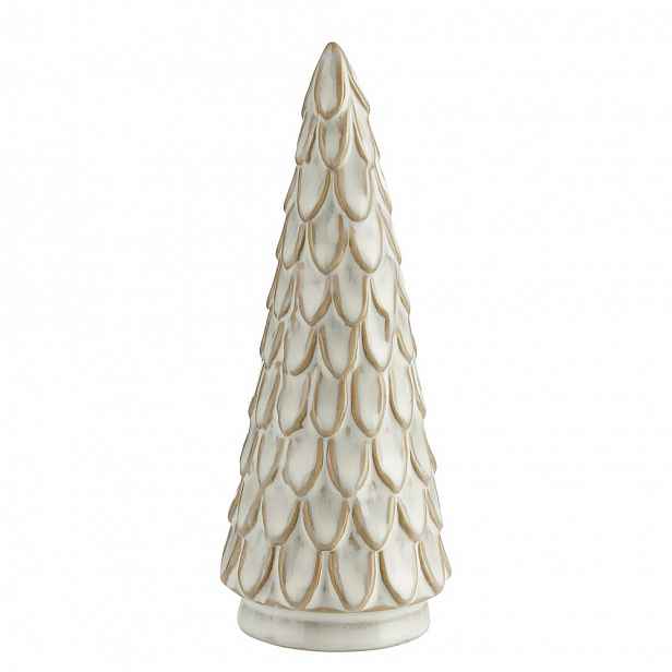 Butlers X-MAS Jedle 16 cm - krémová