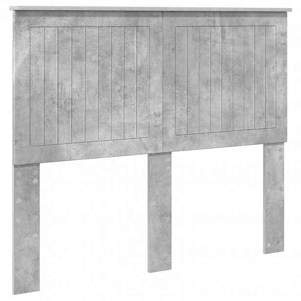 vidaXL Čelo postele Betonově šedá Kompozitní dřevo