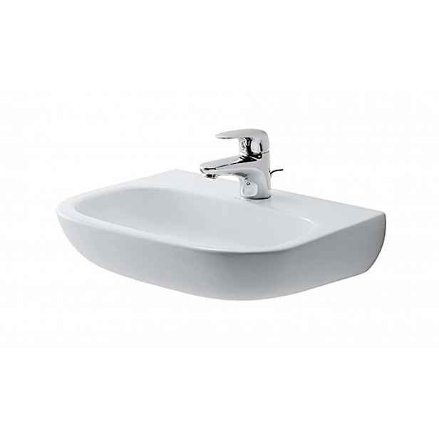 Duravit D-Code - Umývátko 45x36 cm, s 1 otvorem pro baterii, alpská bílá 07074500002