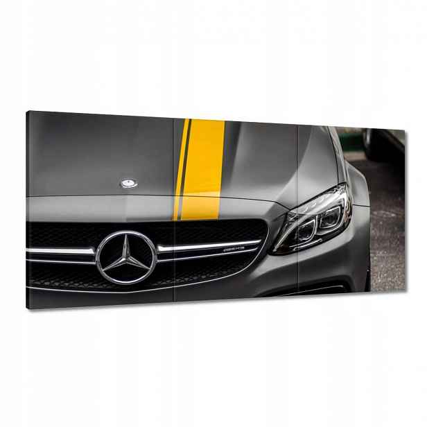 Obrazy 180x90 Mercedes Amg Žlutý proužek