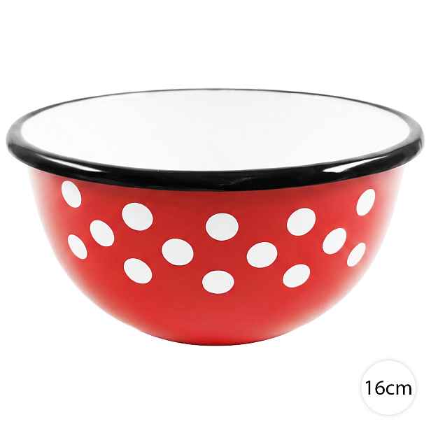 Smaltovaná miska Perfect Home PUNTÍKY 16cm, 12021