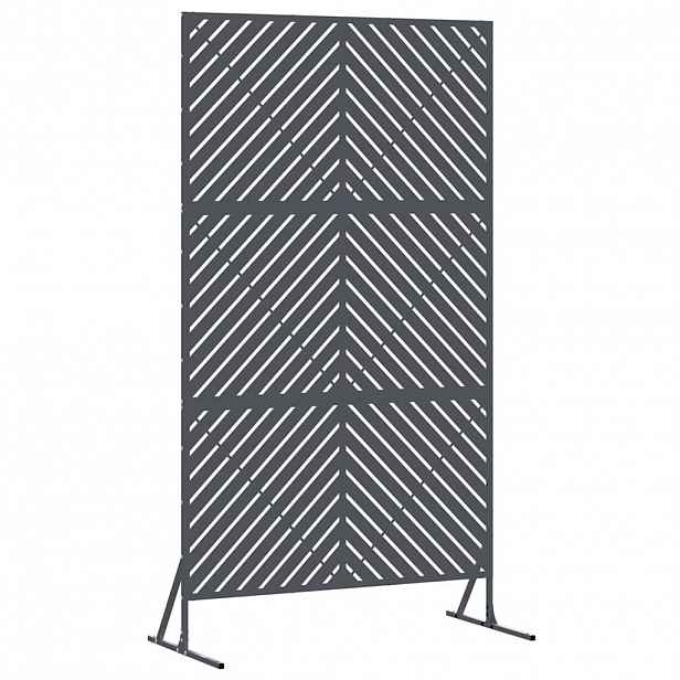 vidaXL Obrazovka pro soukromí 100 x 50 x 180 cm Ocel Antracitová