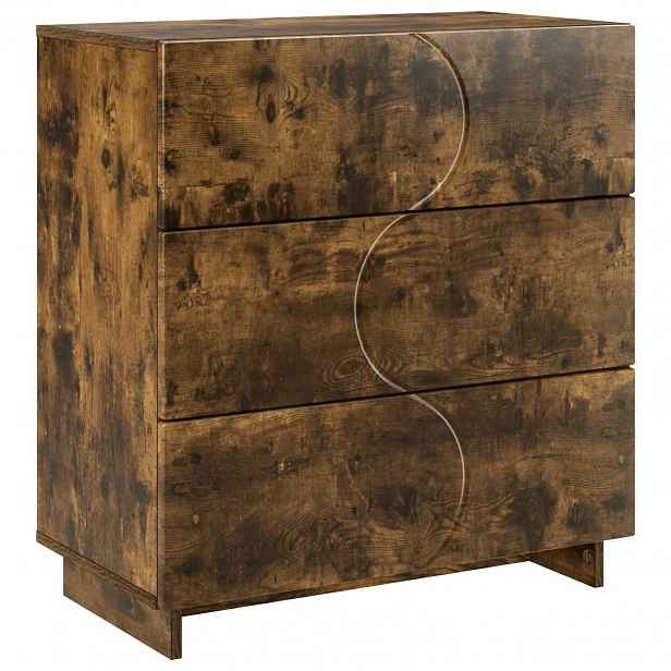 vidaXL příborník Kouřový dub 70 x 38 x 75 cm Technické dřevo