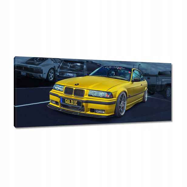 Obrazy 100x40 Zlaté auto Bmw Auto