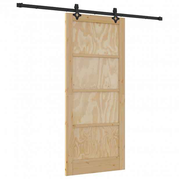 vidaXL Posuvné dveře ORKDAL 86 x 198,5 cm Masivní borovicové dřevo