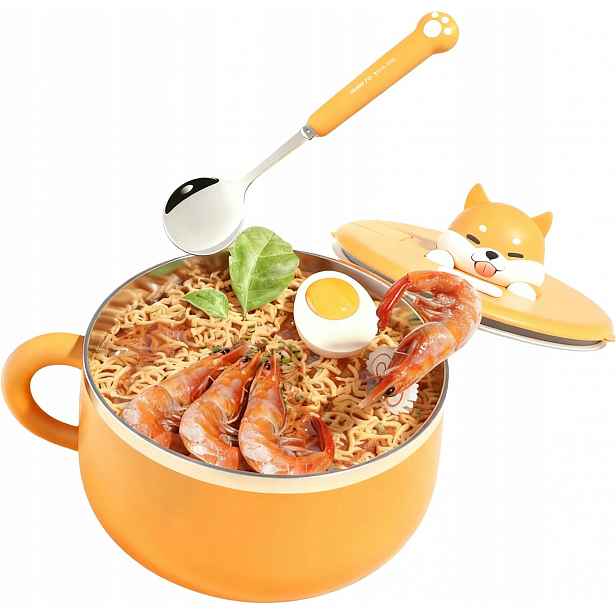 Miska Ramen 1200 ML Z Nerezové Oceli 304 S Víkem