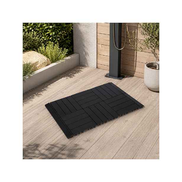 Podlaha pro solární sprchu BestBerg BBGE-SHFL / 100 x 60 cm / černá