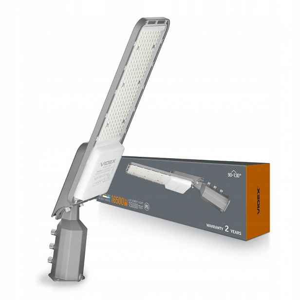 Pouliční svítidlo Led lampa 150W 15000lm 5000K Neutrální 130° Černá IP65