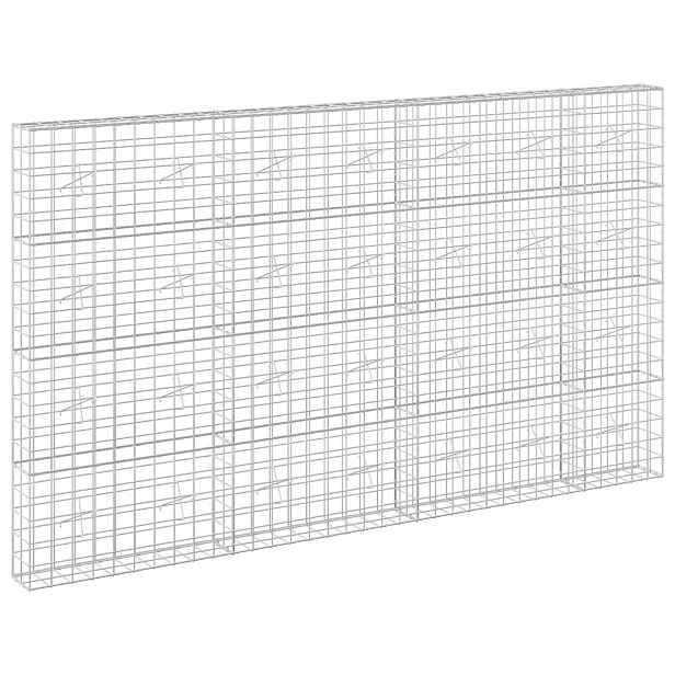 vidaXL Gabion s drátem 5 mm a síťkou 10x10 cm 350x20x200 cm