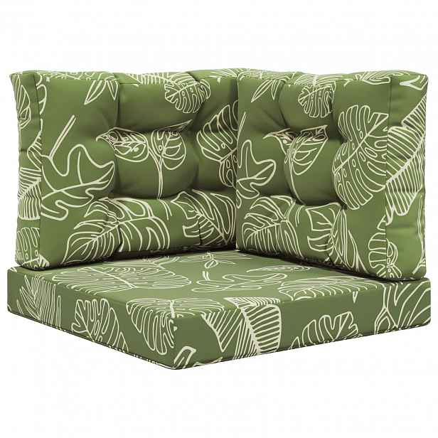 vidaXL Venkovní polštář na pohovku Polyester Listový design 60 x 60 cm