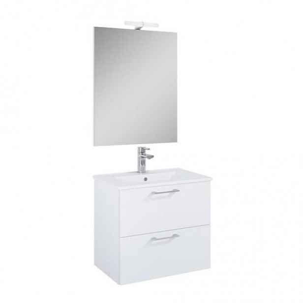 Koupelnová sestava s umyvadlem Ceramia Lea 61,5x55x41,7 cm bílá LEASET60B