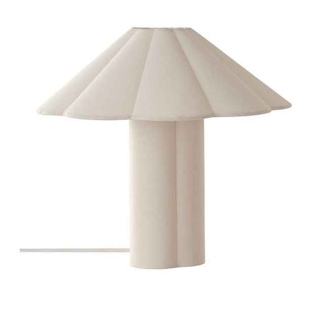 Krémová lněná stolní lampa (výška 38 cm) Gerd – Jotex