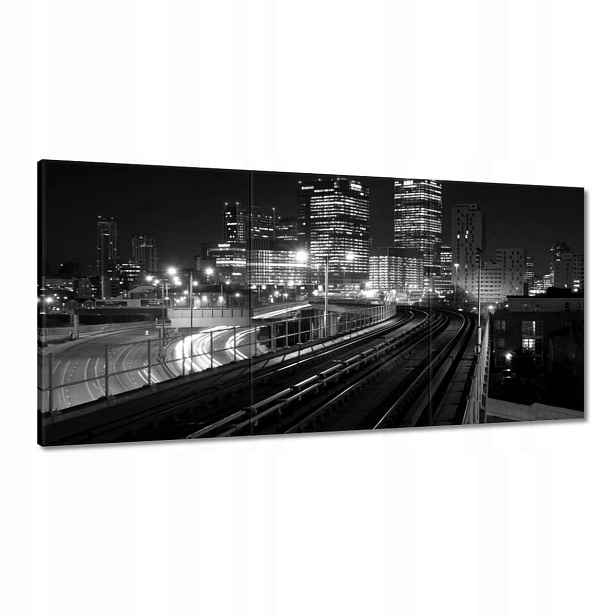 Obrazy 180x90 Černobílé mrakodrapy