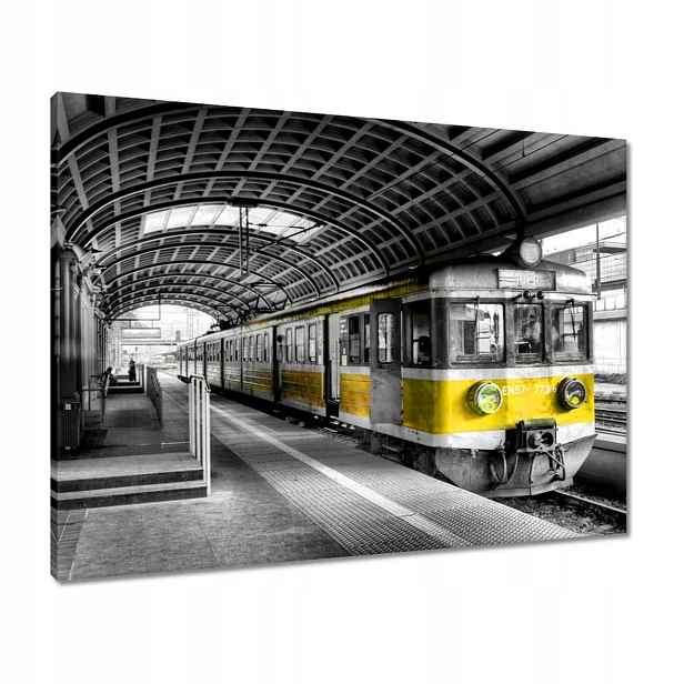 Obrazy 80x60 Žlutý vlak