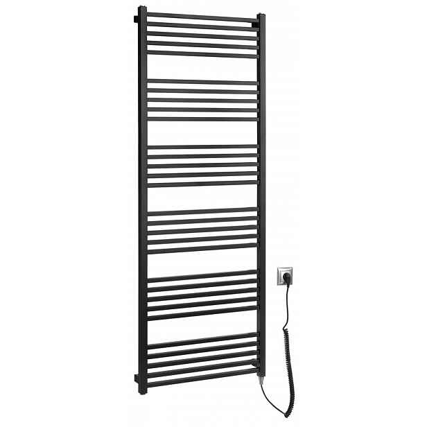 Sapho Metro-E - Topné těleso 60x162 cm, 800 W, matná černá ME616B