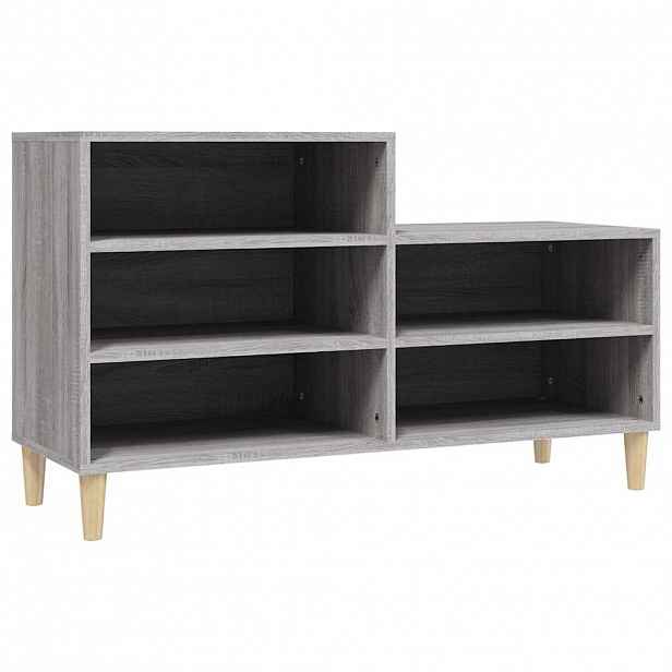 vidaXL Botník šedý sonoma 102x36x60 cm kompozitní dřevo