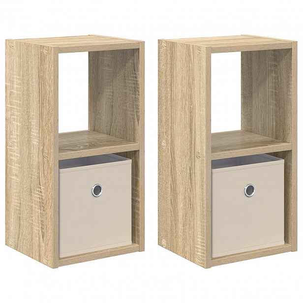 vidaXL Noční stolek 2 ks Sonoma dub 25,5 x 22 x 49,5 cm