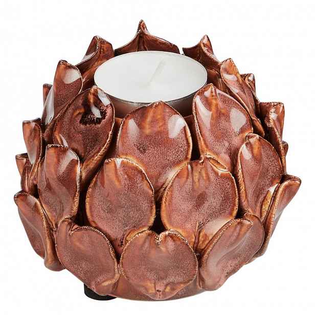 Butlers BLOSSOM Svícen na čajovou svíčku - fialová