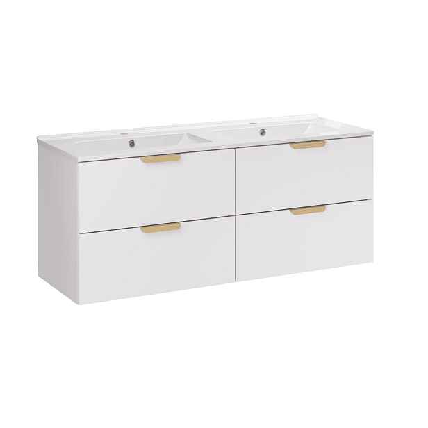 ArtCom Koupelnová skříňka s umyvadlem ASTER WHITE U120cm | 120 cm