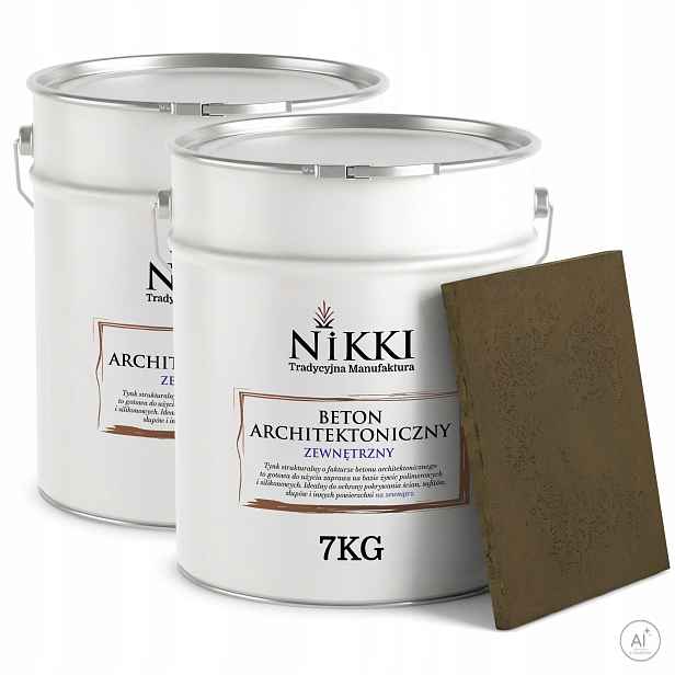 Fasádní omítka s architektonickou strukturou Betonu 2x 7 kg Khaki Tmavě