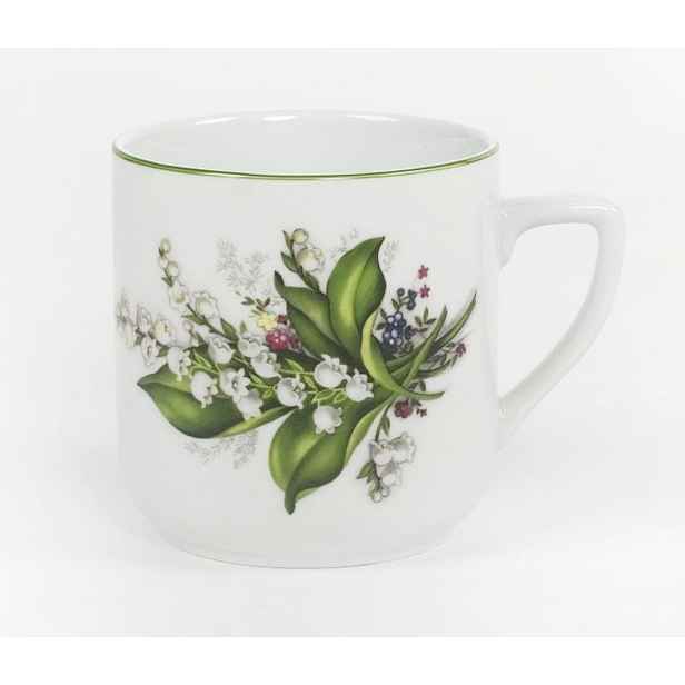 hrnek 400ml PĚTKA-KONVALINKA, čes.porcelán
