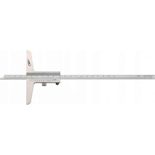 Jednoduchý hloubkoměr z nerezové oceli 200 mm Hp