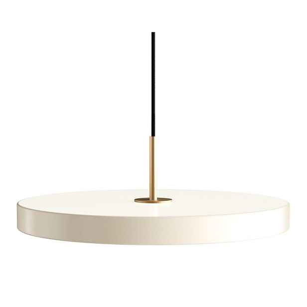 Krémové LED stmívatelné závěsné svítidlo s kovovým stínidlem ø 43 cm Asteria Plus Medium – UMAGE