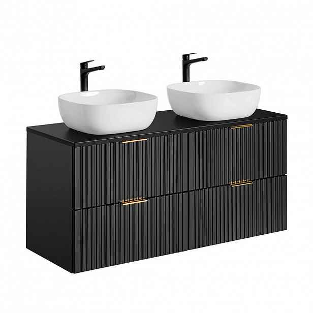 Petits-meubles DVOJUMYVADLO 120.8cm Adriel Matná černá