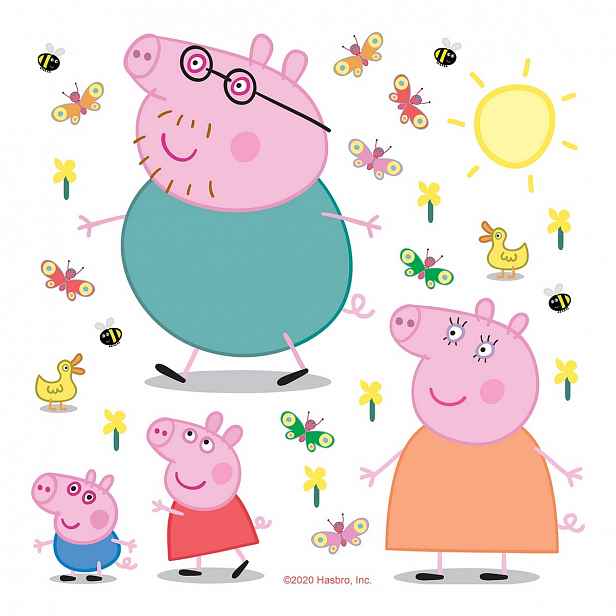 Samolepicí dekorace Pepa pig Clasic, 30 x 30