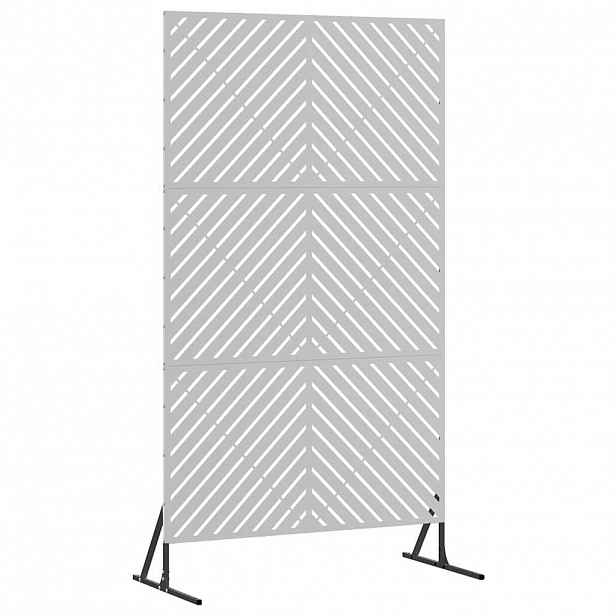 vidaXL Obrazovka pro soukromí 100 x 50 x 180 cm Pozinkovaná ocel