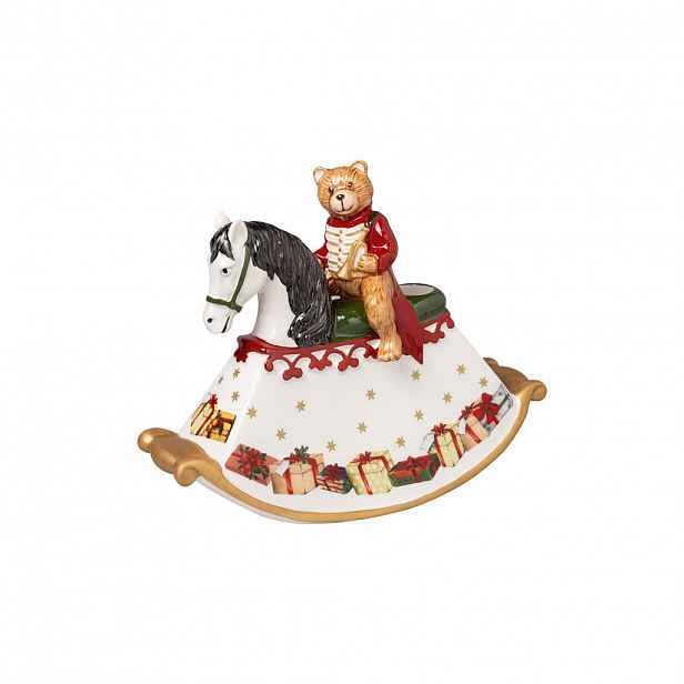 Villeroy & Boch Svícen v podobě houpajícího koně Christmas Toys, 21,5 x 16,9 cm 14-8327-6551