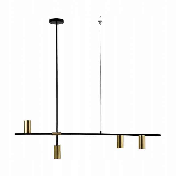 Závěsná lampa Arizona černo-zlatá 4xGU10