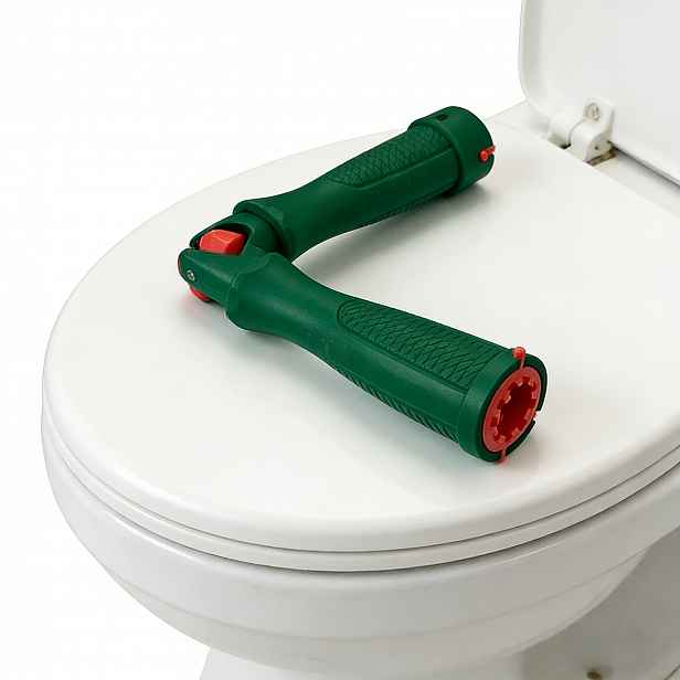 TEMU Univerzální nástroj pro instalaci WC sedáků, včetně klíče a klíče pro demontáž a upevnění, vyrobený z materiálu PAG6+GF30; prodáváno 1 ks