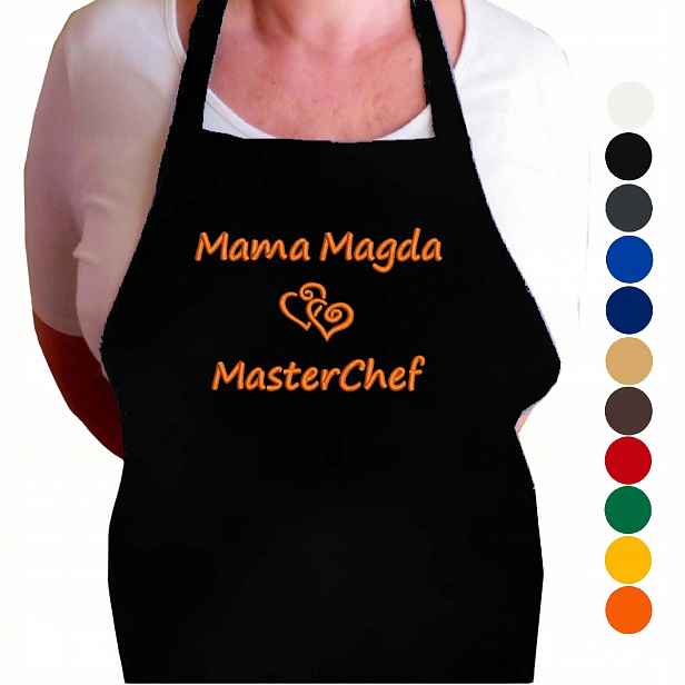 Zástěra Pro Maminku Masterchef Dárek K Svátek Matek S Výšivkou Jménem