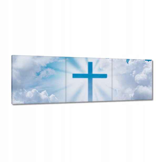 Obrazy 120x40 Kříž Ježíš Nebe Víra