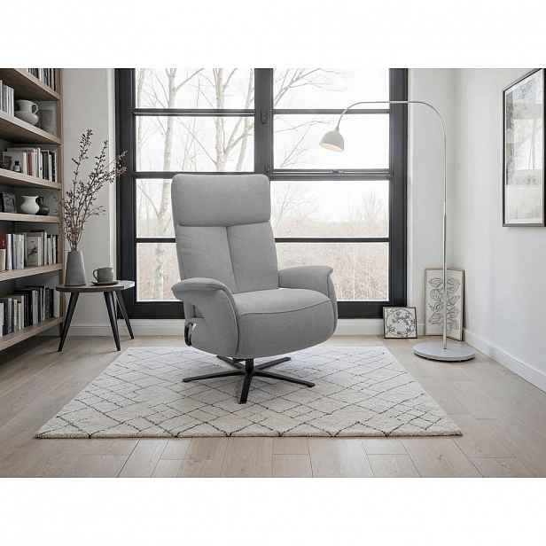 Sit & More RELAXAČNÍ KŘESLO, textil, šedá